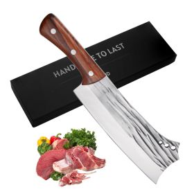 Kegani Meat Cleaver Knife - Heavy Duty Bone Chopper - 1.4 Lbs Butcher Knife Bone Knife - High Carbon Steel Butcher Knife For Meat Cutting, Bone C