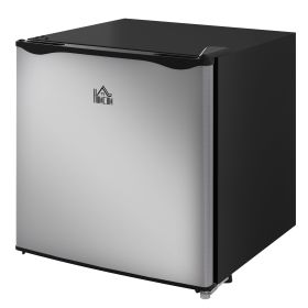 1.1 Cu.Ft Countertop Mini Freezer, Compact Upright Freezer with Removable Shelves, Silver