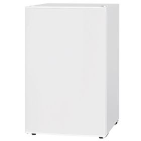 4.5 Cu.Ft Mini Fridge, Single Door Refrigerator with Freezer, Wheels, Adjustable Thermostat, Reversible Door, White