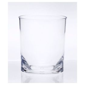 Oval Halo Acrylic Glasses Drinking Set of 4 DOF (12oz), Plastic Drinking Glasses, BPA Free Cocktail Glasses, Drinkware Set, Plastic Water Tumbler