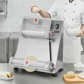 16 Inch Pizza Dough Roller Sheeter Semi-automatic Commercial Dough Press 390W